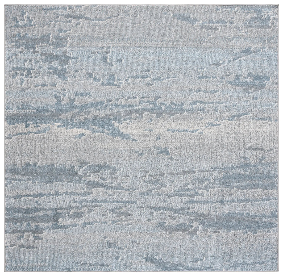 Safavieh Blair Washable 6'-7" x 6'-7" Rug in Blue / Grey