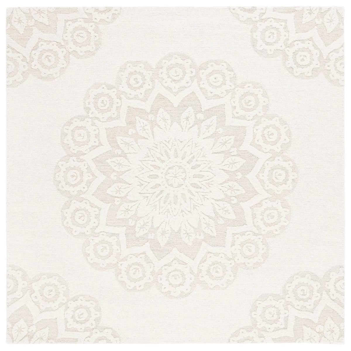 Safavieh Blossom 6'-0" x 6'-0" Rug in Ivory / Grey