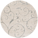 Safavieh Florida Shag 5'-0" x 5'-0" Rug in Beige / Blue Grey