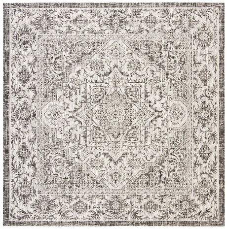 Safavieh Courtyard 6'-7" x 6'-7" Rug in Slate / Grey