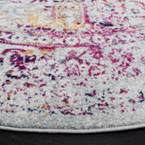 Safavieh Evoke 6'-7" x 6'-7" Rug in Ivory / Fuchsia