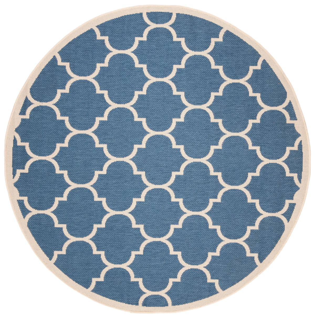 Safavieh Courtyard 5'-3" x 5'-3" Rug in Blue / Beige