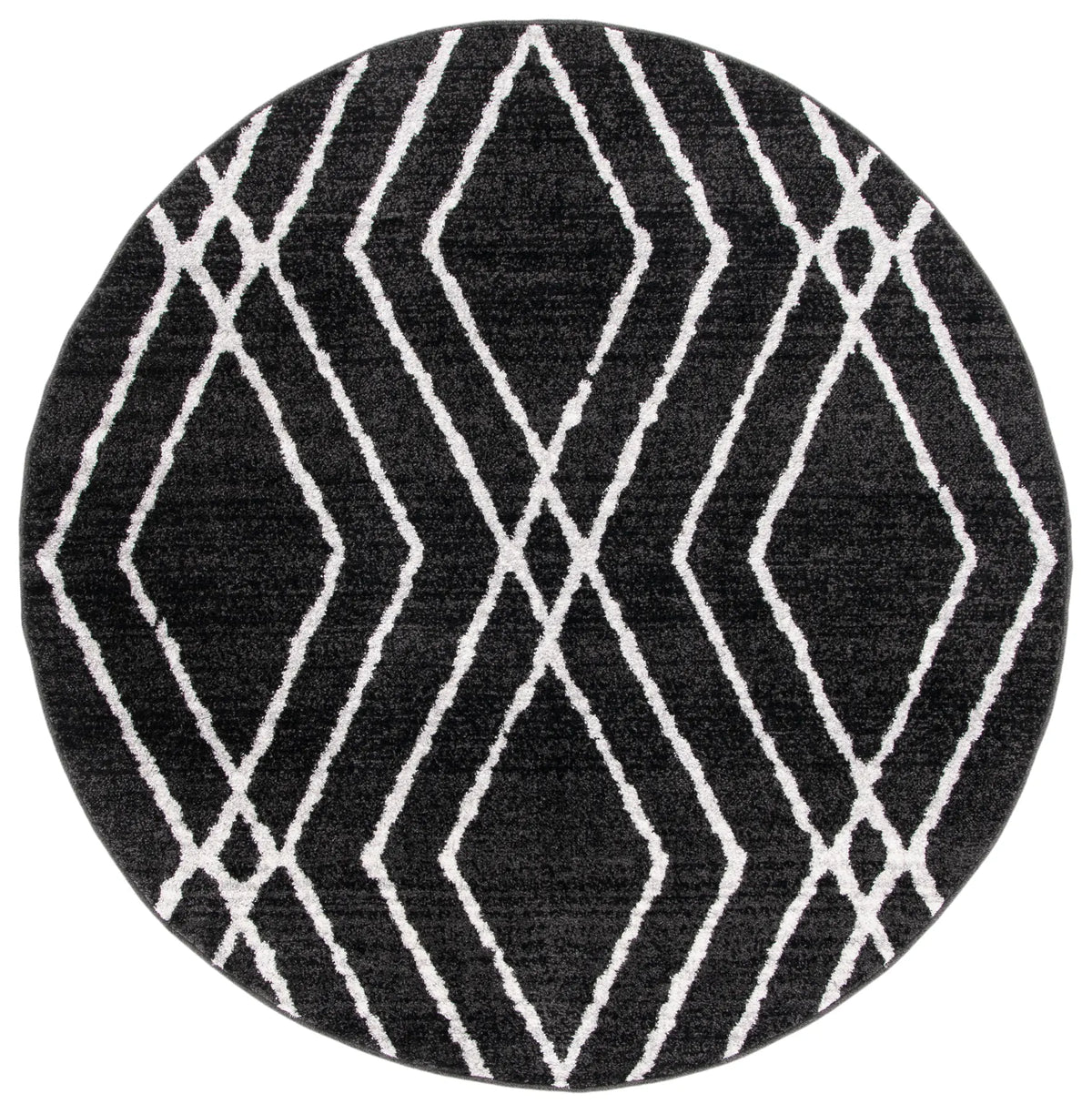 Safavieh Adirondack 6'-0" x 6'-0" Rug in Black / Light Grey