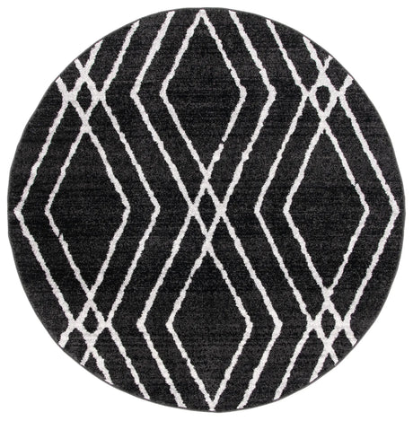 Safavieh Adirondack 6'-0" x 6'-0" Rug in Black / Light Grey