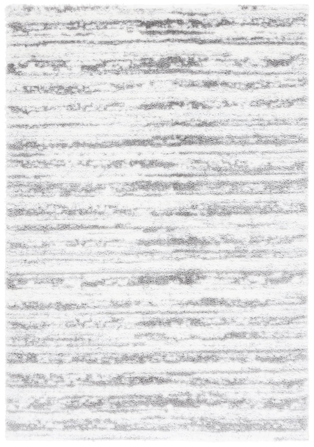 Safavieh Tahoe Shag 4'-0" x 6'-0" Rug in Ivory / Dark Grey