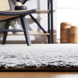 Safavieh Micro-Loop 4'-0" x 6'-0" Rug in Black / Ivory