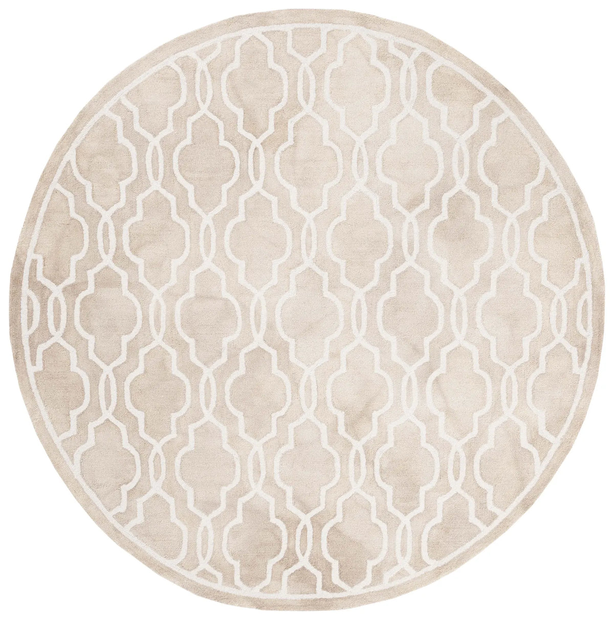 Safavieh Dip Dye 5'-0" x 5'-0" Rug in Beige / Ivory