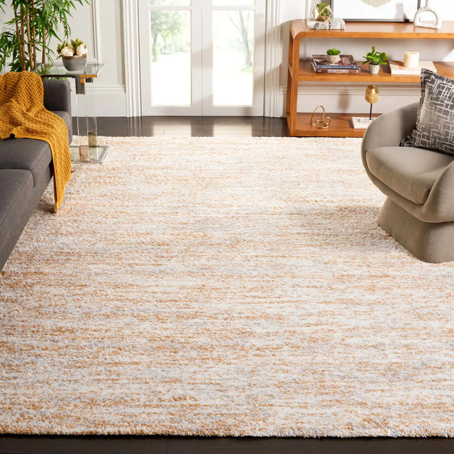 Safavieh Berber Shag 10'-0" x 14'-0" Rug in Ivory / Light Gold