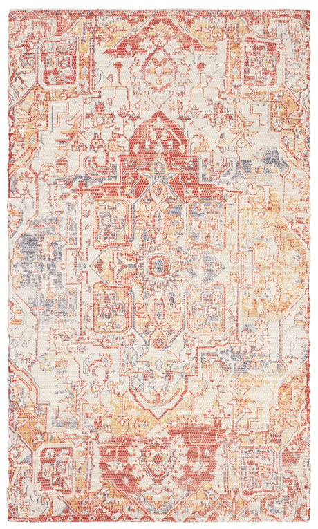 Safavieh Saffron 3'-0" x 5'-0" Rug in Red / Creme