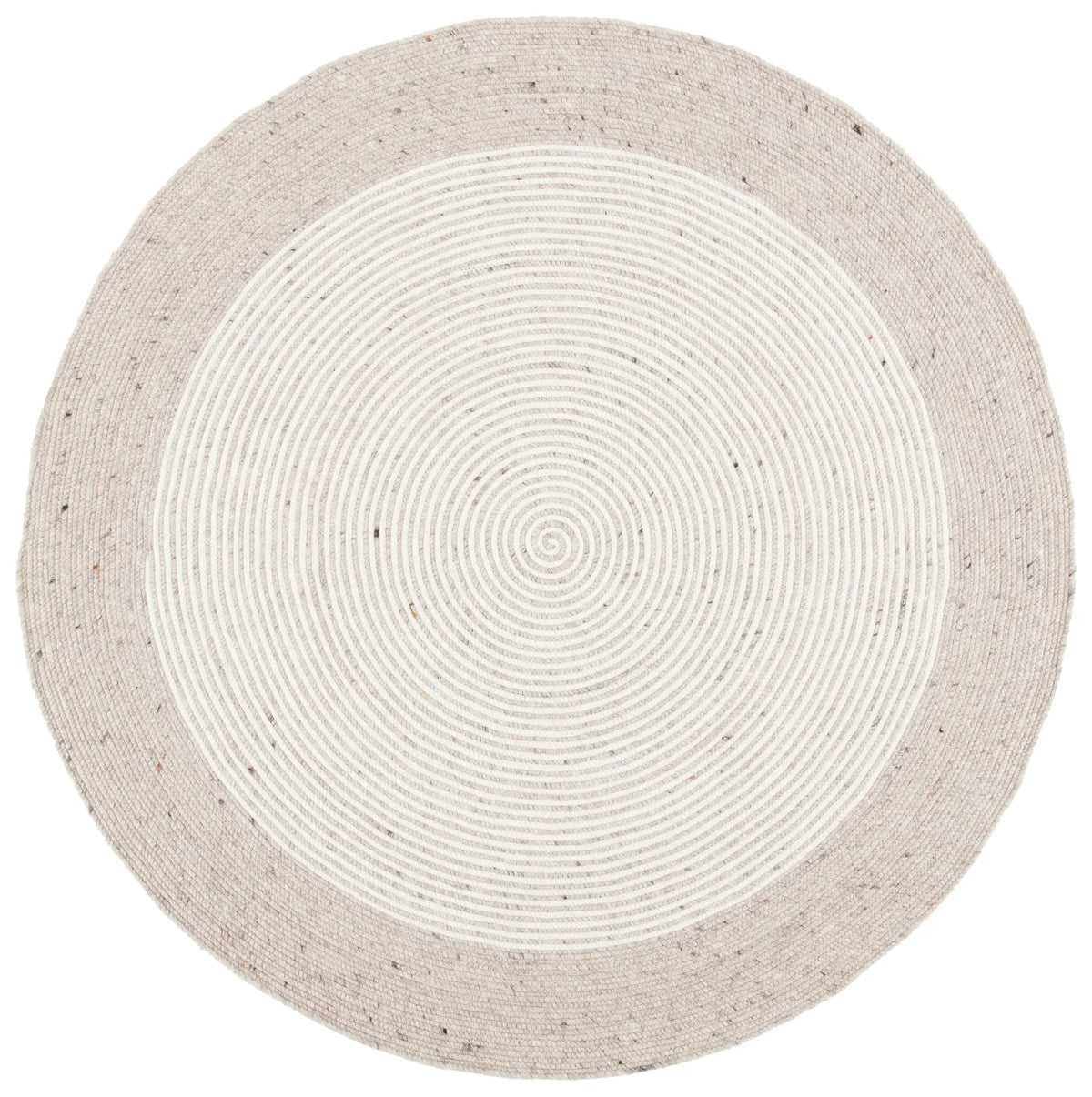 Safavieh Braided 5'-0" x 5'-0" Rug in Beige / Ivory