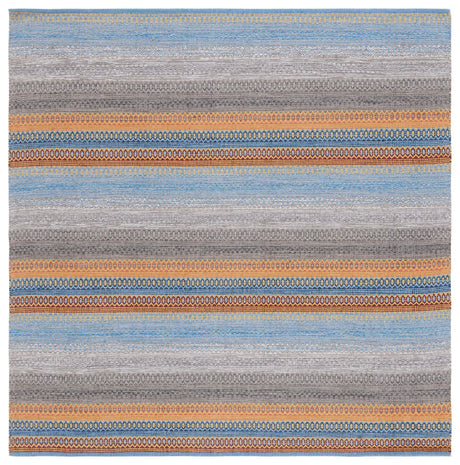 Safavieh Montauk 6'-0" x 6'-0" Rug in Grey / Orange