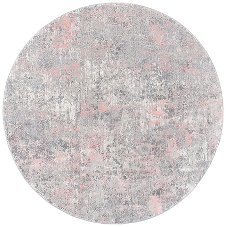 Safavieh Meadow 500 5'-0" x 5'-0" Rug in Grey / Pink