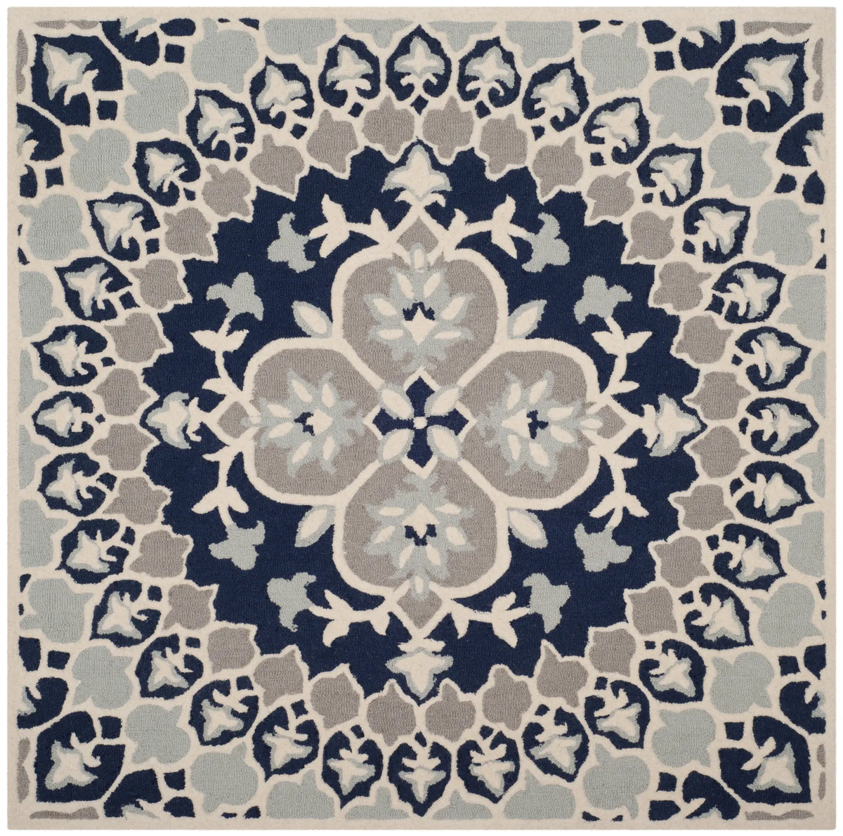 Safavieh Bellagio 5'-0" x 5'-0" Rug in Navy Blue / Ivory