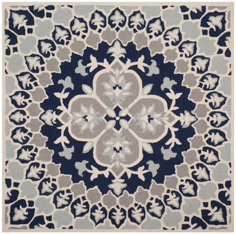 Safavieh Bellagio 5'-0" x 5'-0" Rug in Navy Blue / Ivory
