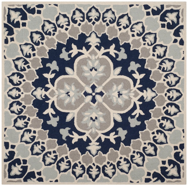 Safavieh Bellagio 5'-0" x 5'-0" Rug in Navy Blue / Ivory
