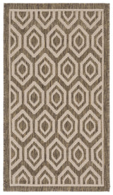 Safavieh Courtyard 2'-0" x 3'-7" Rug in Brown / Bone