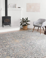 Loloi Lucia Luc-02 Charcoal / Multi Rugs - room scene 1