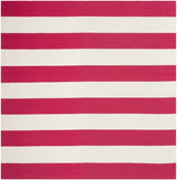 Safavieh Montauk 6'-0" x 6'-0" Rug in Red / Ivory