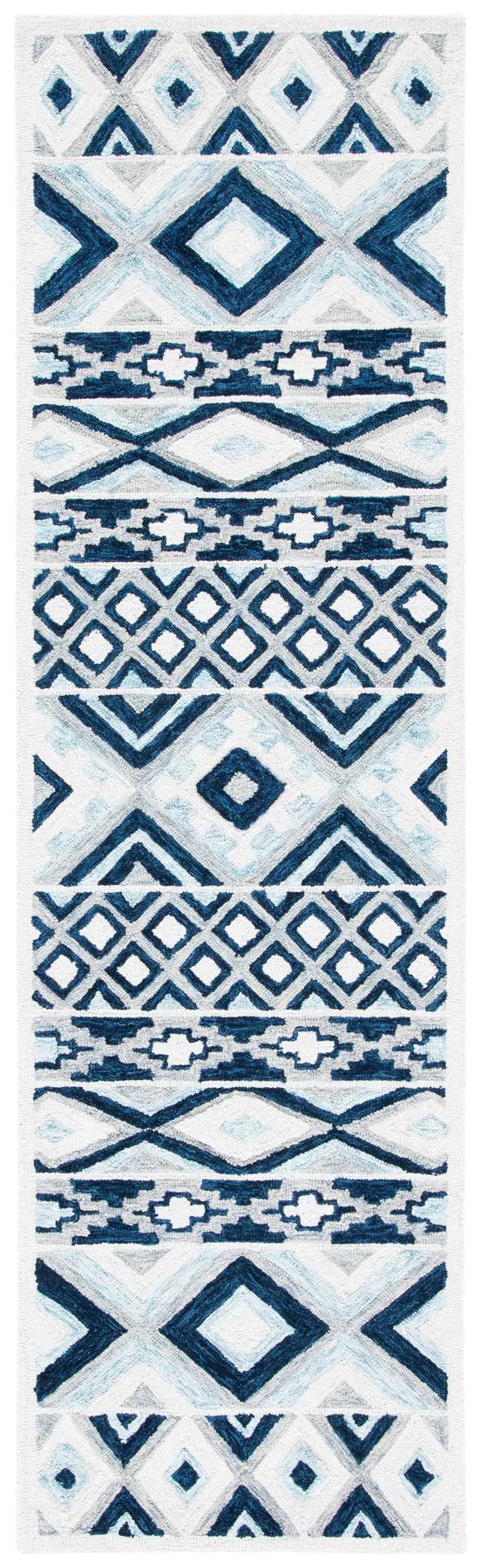 Safavieh Roslyn 2'-3" x 8'-0" Rug in Blue / White