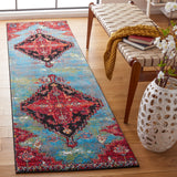 Safavieh Vintage Hamadan 2'-3" x 8'-0" Rug in Blue / Red