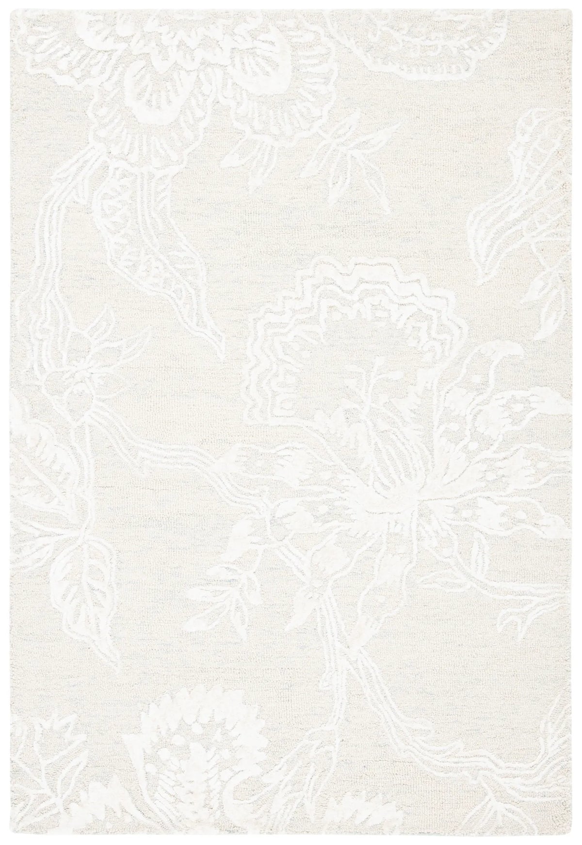 Safavieh Glamour 4'-0" x 6'-0" Rug in Light Blue / Ivory