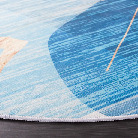 Safavieh Tacoma 6'-0" x 6'-0" Rug in Blue / Gold