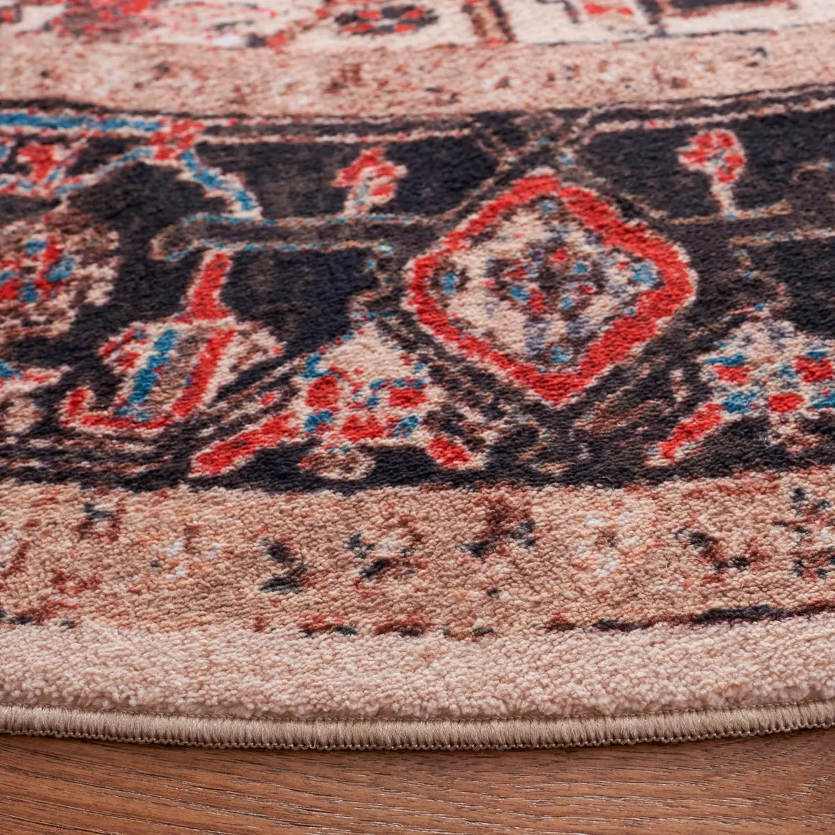 Safavieh Riviera 6'-7" x 6'-7" Rug in Ivory / Blue