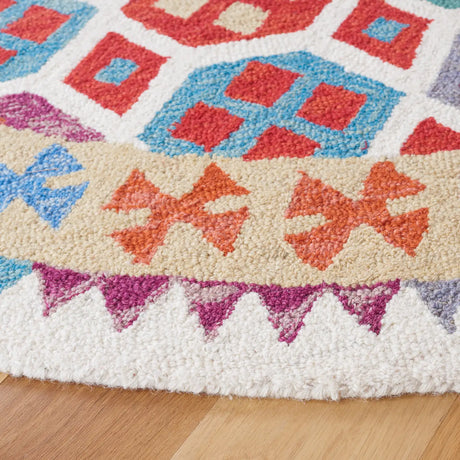 Safavieh Aspen 7'-0" x 7'-0" Rug in Ivory / Red