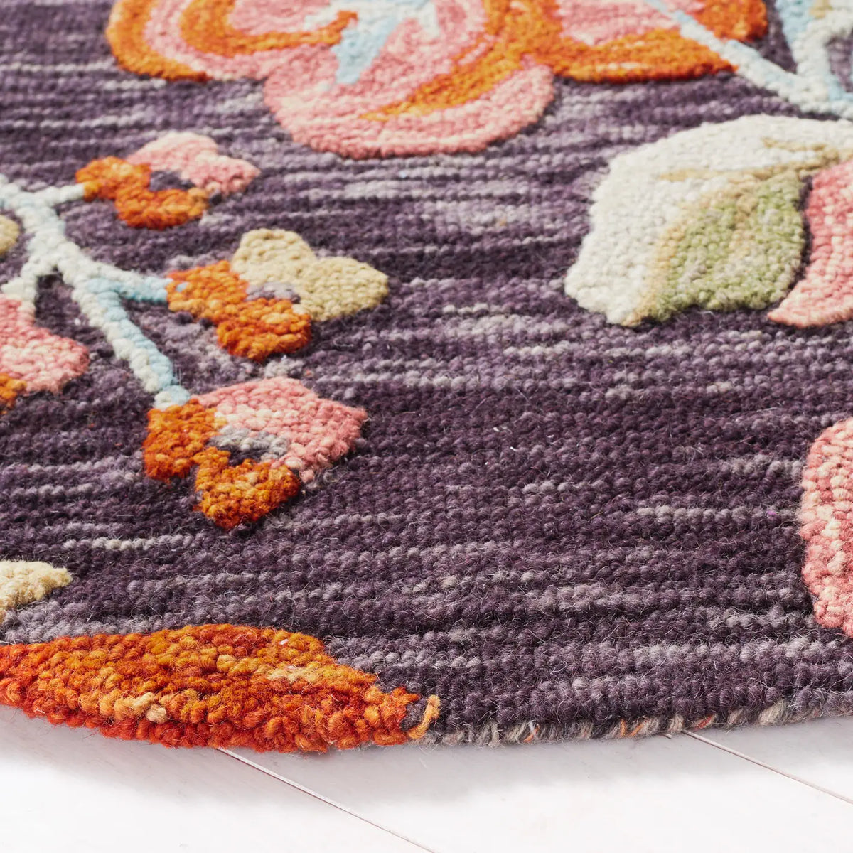Safavieh Aspen 5'-0" x 5'-0" Rug in Charcoal / Orange