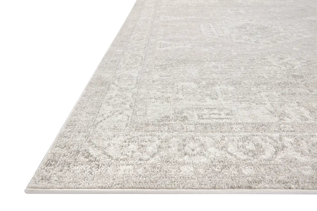 Loloi Odette Odt-02 Silver/Ivory Rug - rug corner