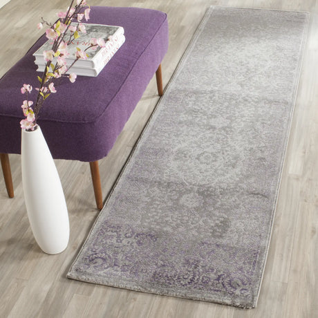 Safavieh Passion 2'-2" x 10'-0" Rug in Grey / Lavender