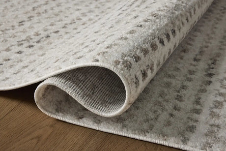 Loloi Lune LUN-04 Ivory / Pebble Rug - pile height