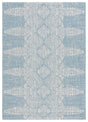 Safavieh Courtyard 5'-3" x 7'-7" Rug in Aqua / Grey
