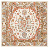 Safavieh Trace 6'-0" x 6'-0" Rug in Ivory / Red