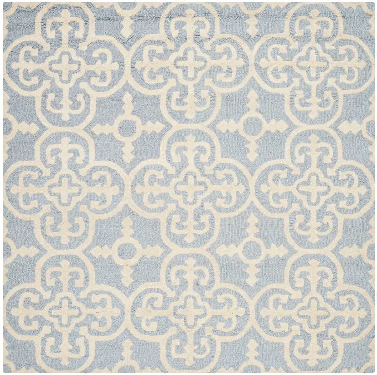 Safavieh Cambridge 6'-0" x 6'-0" Rug in Light Blue / Ivory