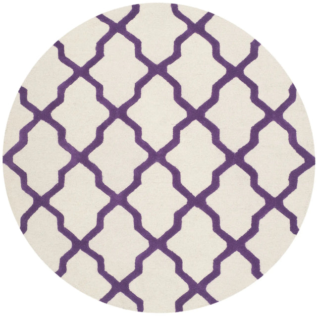 Safavieh Cambridge 6'-0" x 6'-0" Rug in Ivory / Purple