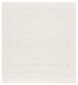 Safavieh Kilim 6'-0" x 6'-0" Rug in Light Grey / Ivory