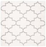 Safavieh Fontana Shag  800 6'-7" x 6'-7" Rug in Cream / Grey