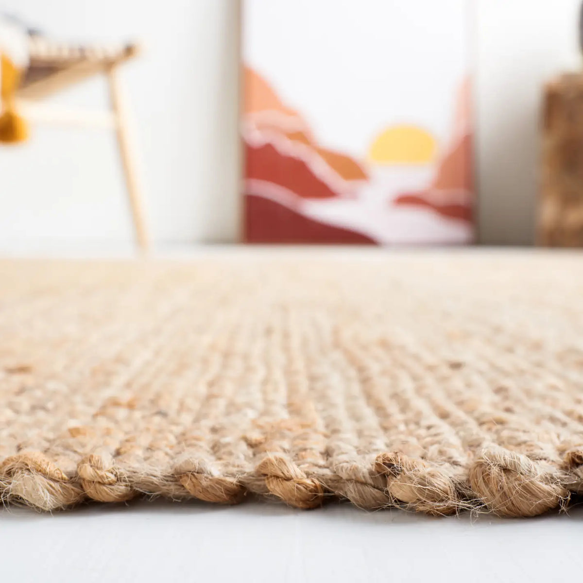 Safavieh Natural Fiber 4'-0" x 6'-0" Rug in Gold / Natural