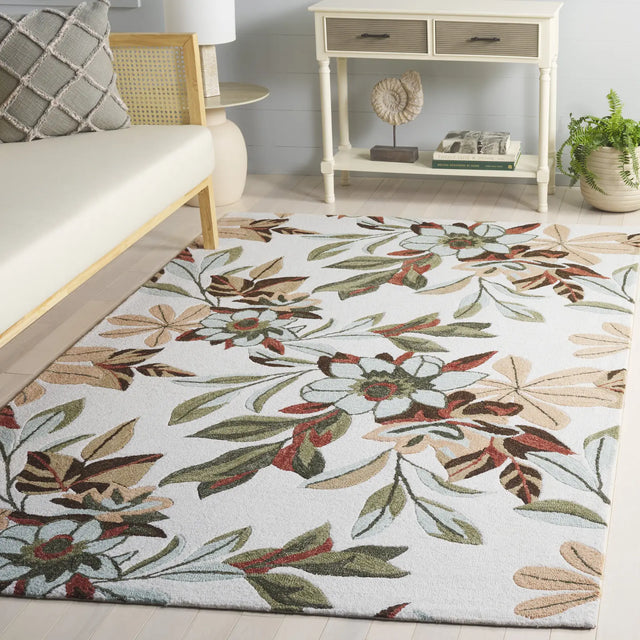 Safavieh Jardin 4'-0" x 6'-0" Rug in Ivory / Sage