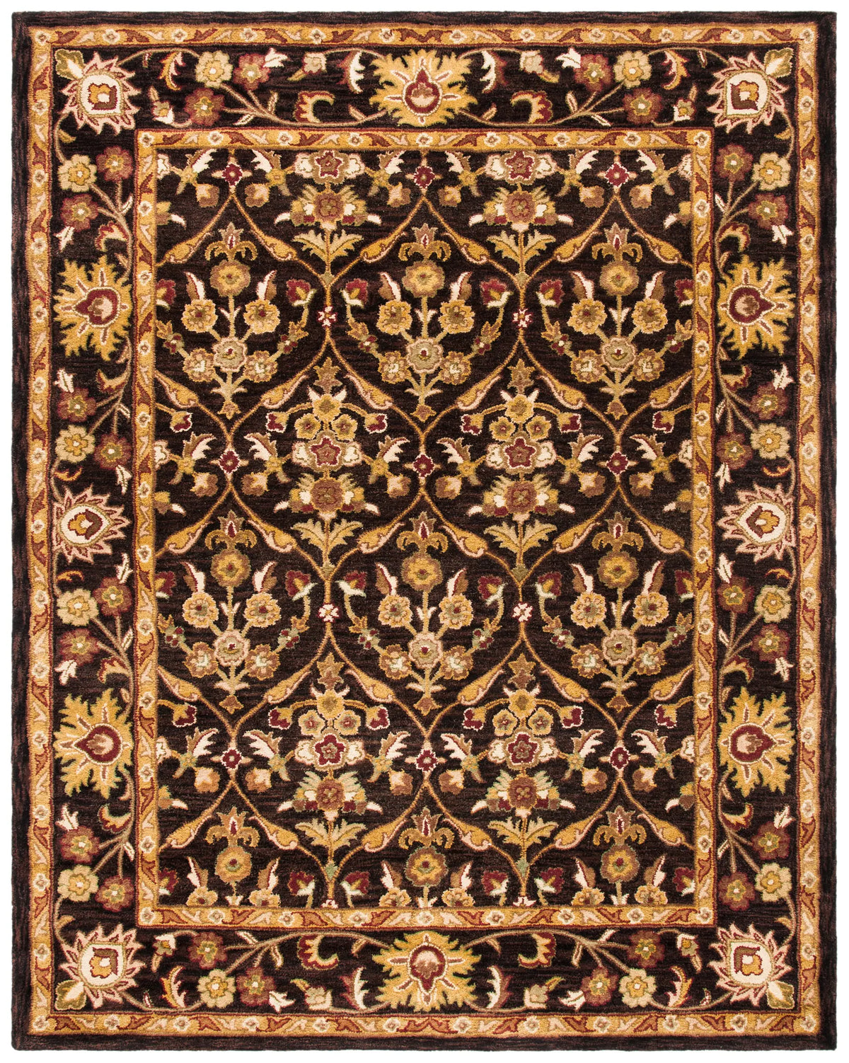 Safavieh Antiquity 9'-6" x 13'-6" Rug in Dark Plum / Gold