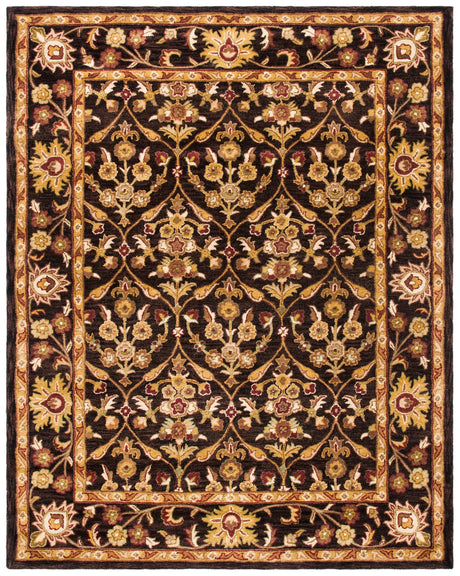 Safavieh Antiquity 9'-6" x 13'-6" Rug in Dark Plum / Gold