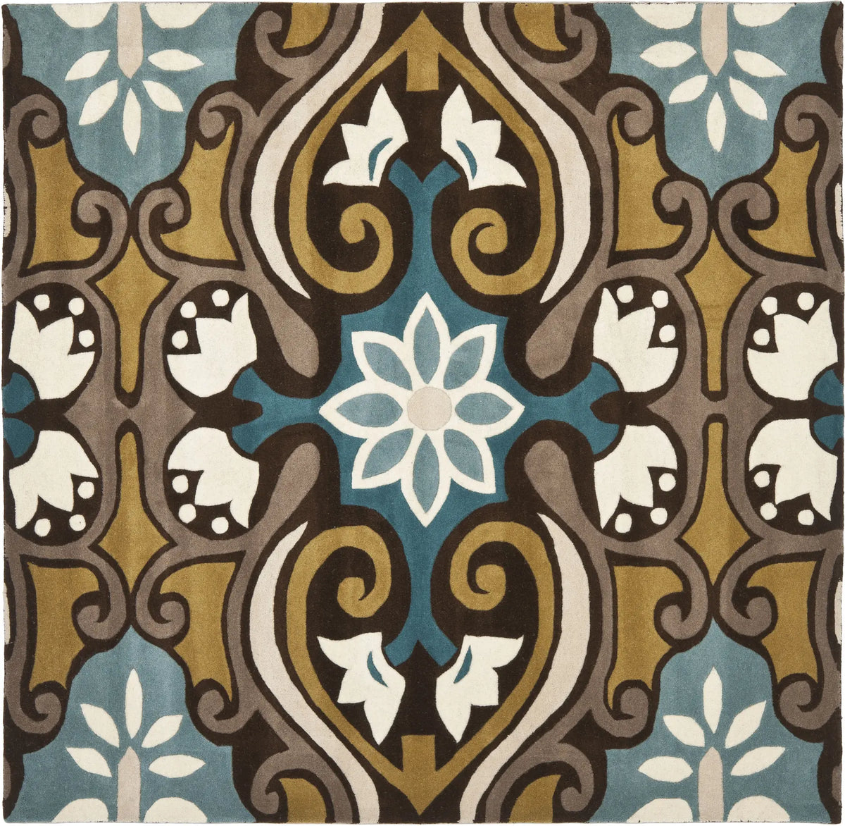 Safavieh Wyndham 7'-0" x 7'-0" Rug in Blue / Multi