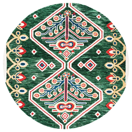 Safavieh Aspen 7'-0" x 7'-0" Rug in Green / Ivory