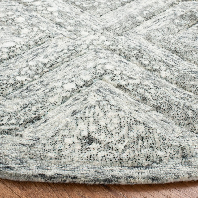 Safavieh Restoration Vintage 6'-0" x 6'-0" Rug in Charcoal / Ivory