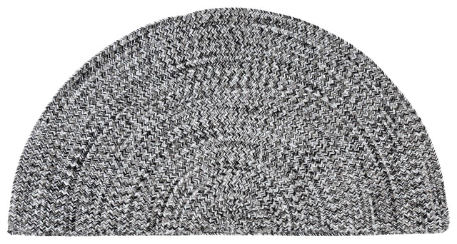 Safavieh Braided 2'-0" x 4'-0" Rug in Black / Ivory