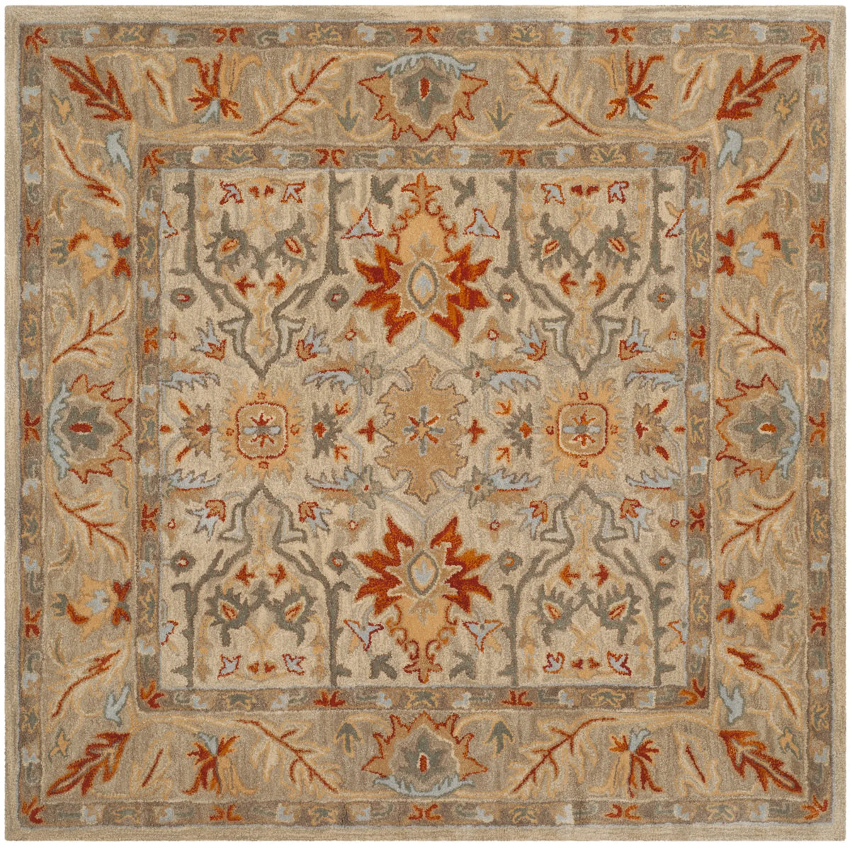 Safavieh Antiquity 6'-0" x 6'-0" Rug in Beige / Multi