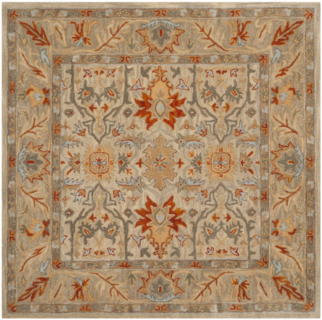 Safavieh Antiquity 6'-0" x 6'-0" Rug in Beige / Multi