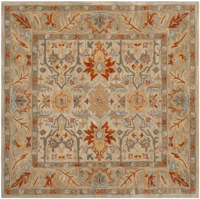 Safavieh Antiquity 6'-0" x 6'-0" Rug in Beige / Multi