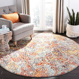 Safavieh Madison 900 6'-7" x 6'-7" Rug in Light Grey / Light Blue